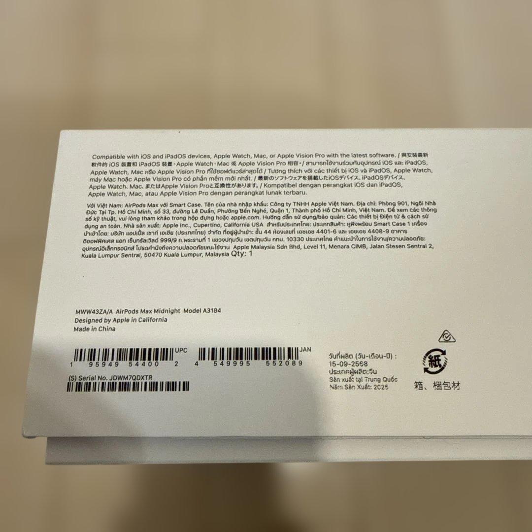 【限定保証品】Airpods Max 第二世代 タイプC ミッドナイト