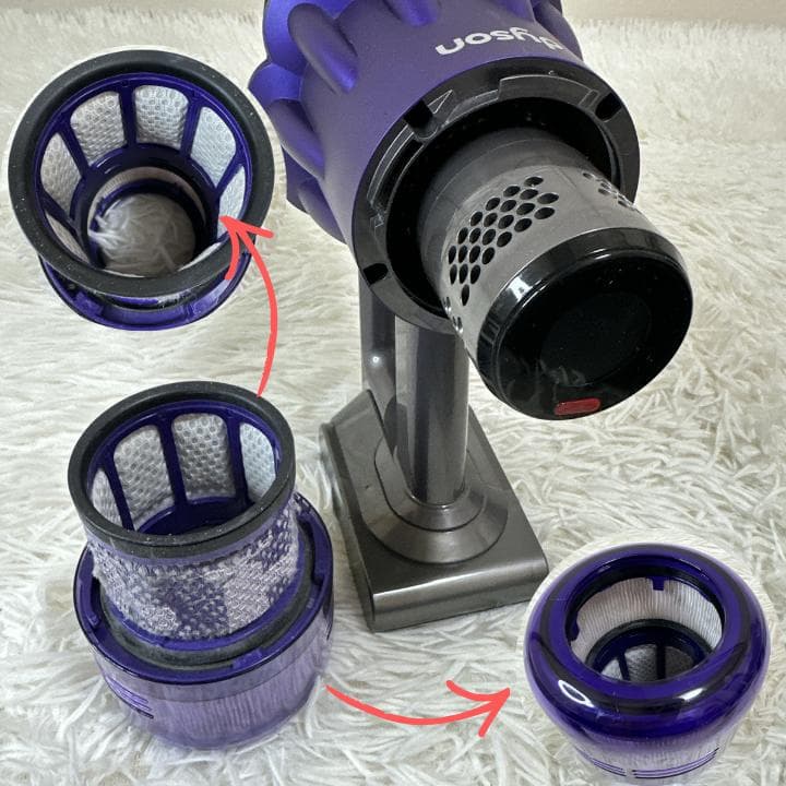 【分解洗浄済】ダイソン dyson SV18 掃除機 作動品 スタンド付き