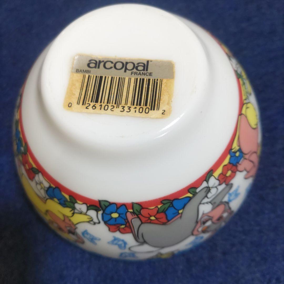 Vintage アルコパル　フランス　ディズニー　バンビ　とんすけ　食器