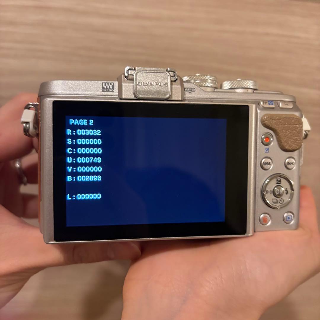 m【美品】OLYMPUS PEN E-PL8 箱付き　カメラケース付き