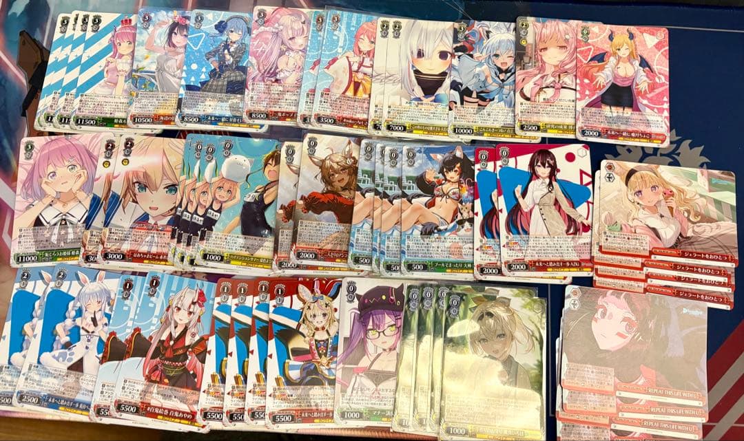値下げ ヴァイスシュヴァルツ ホロライブ8電源デッキ＋おまけデッキパーツなど