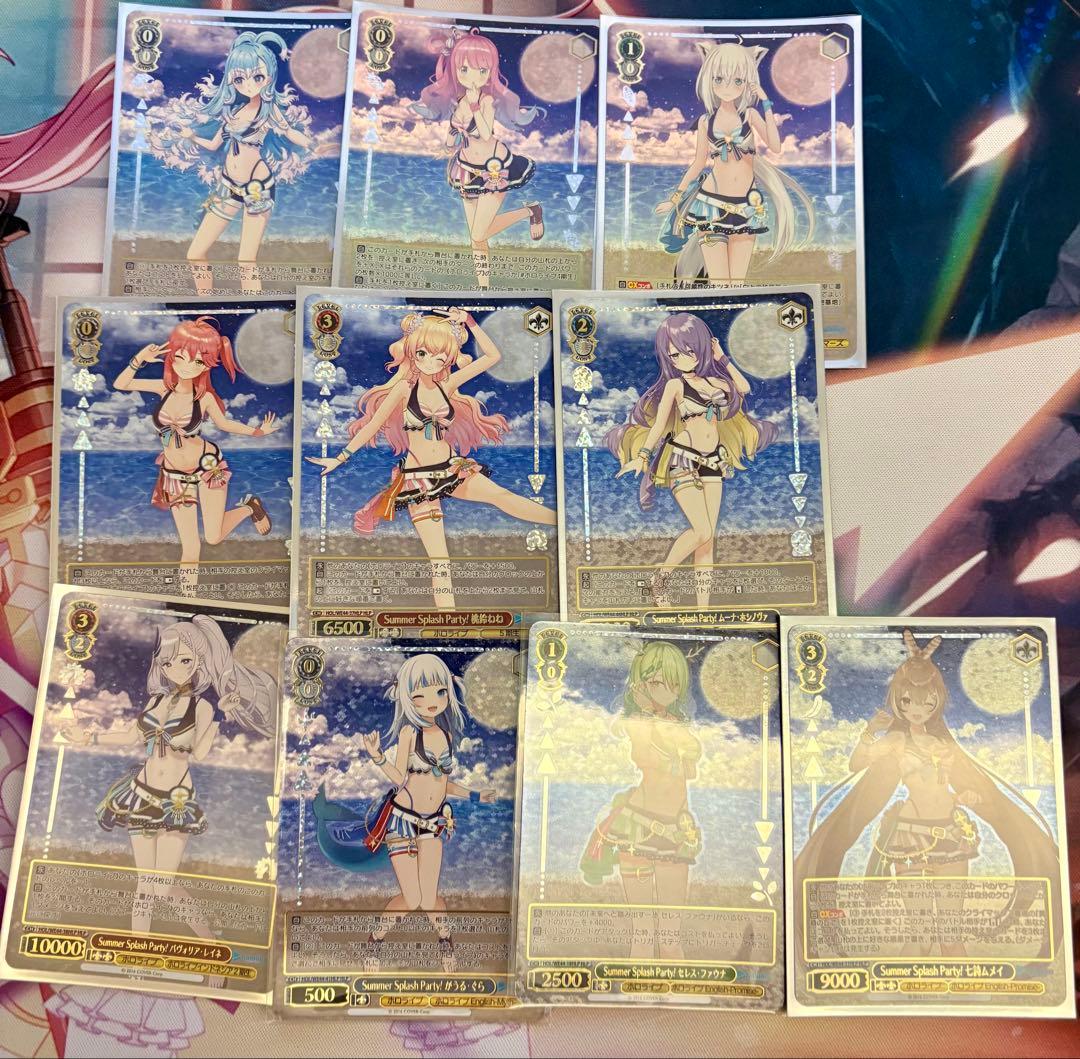 値下げ ヴァイスシュヴァルツ ホロライブ8電源デッキ＋おまけデッキパーツなど