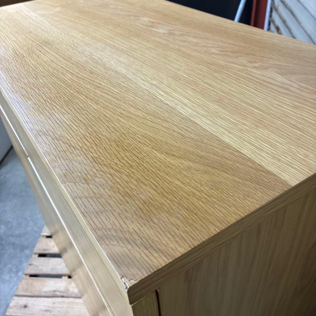 【送料込】無印良品　MUJI 木製キャビネット ナチュラル オーク材　タンス