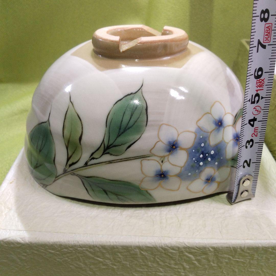 京焼　陶あん窯　小鉢　あじさい柄