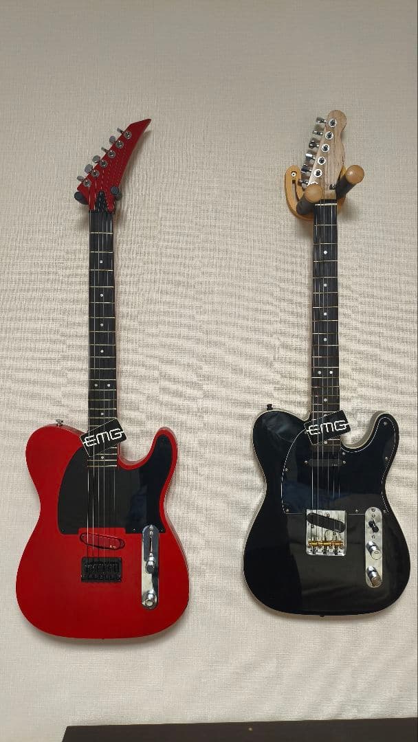EMG-TCピックアップ搭載　ブラックテレキャスター　＊メーカー不明
