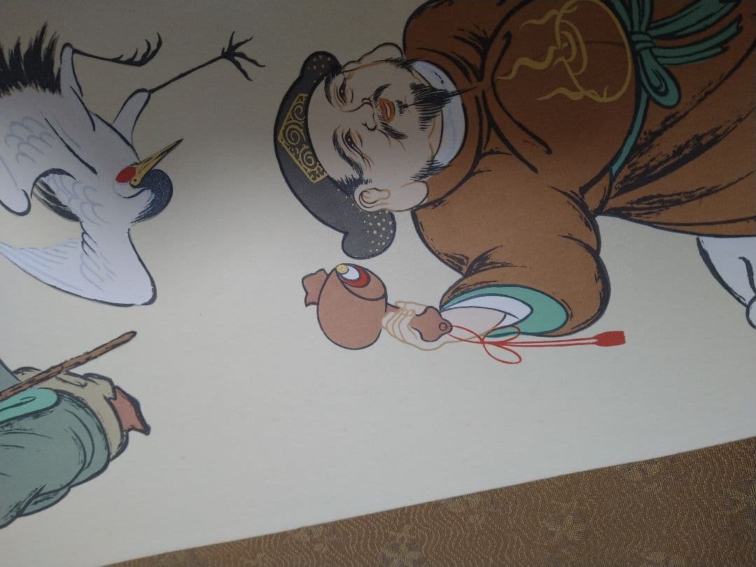 七福神 掛け軸 共箱付 縁起物 開運 金運 商売繁盛 和風 インテリア