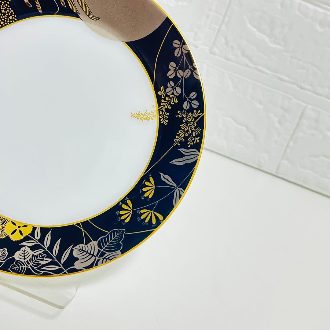 【未使用品】大倉陶園 蔵時記シリーズ 十五夜ケーキ皿 廃盤品