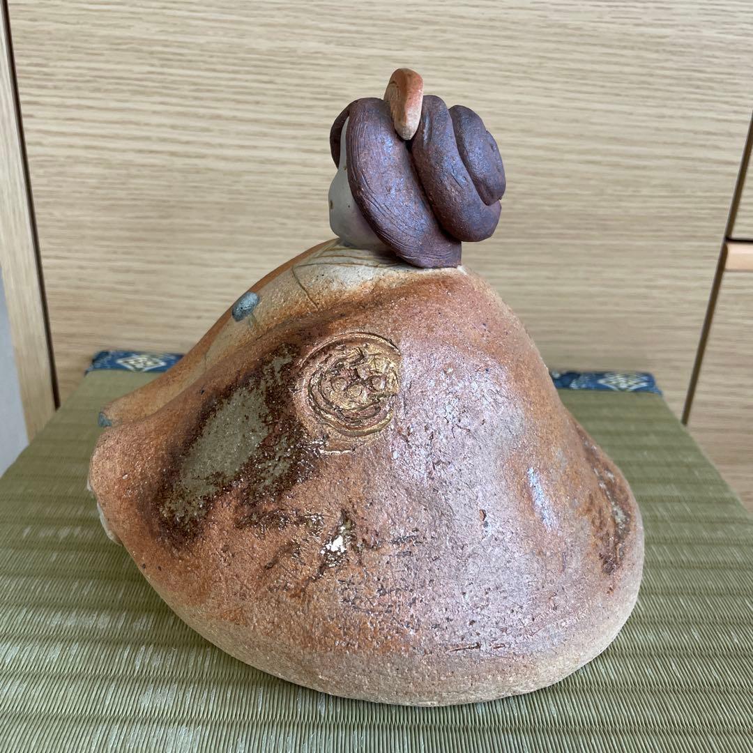 招福　可愛いお福さん　陶器