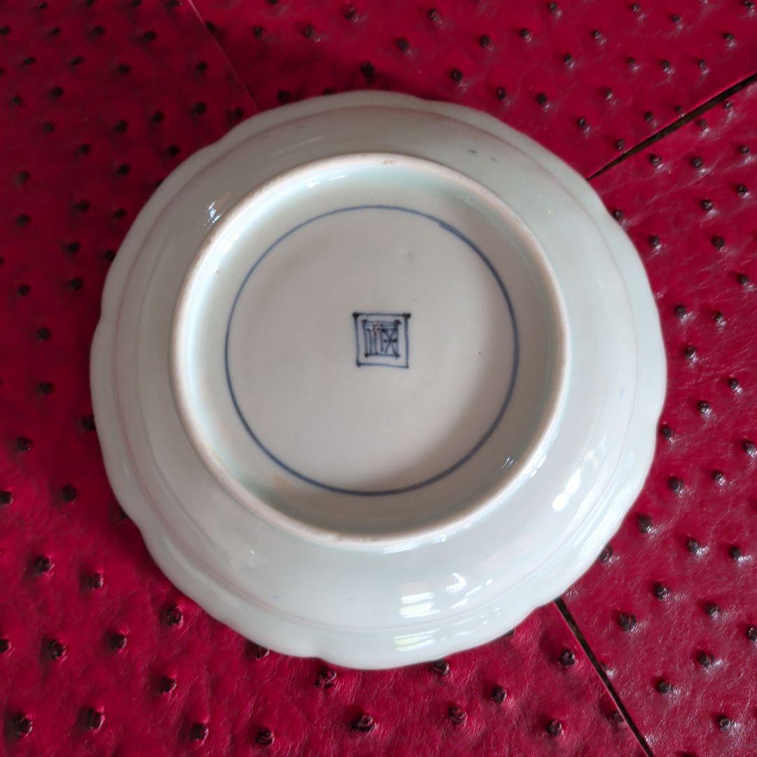 伊万里　跳ね波兎紋膾(なます)皿