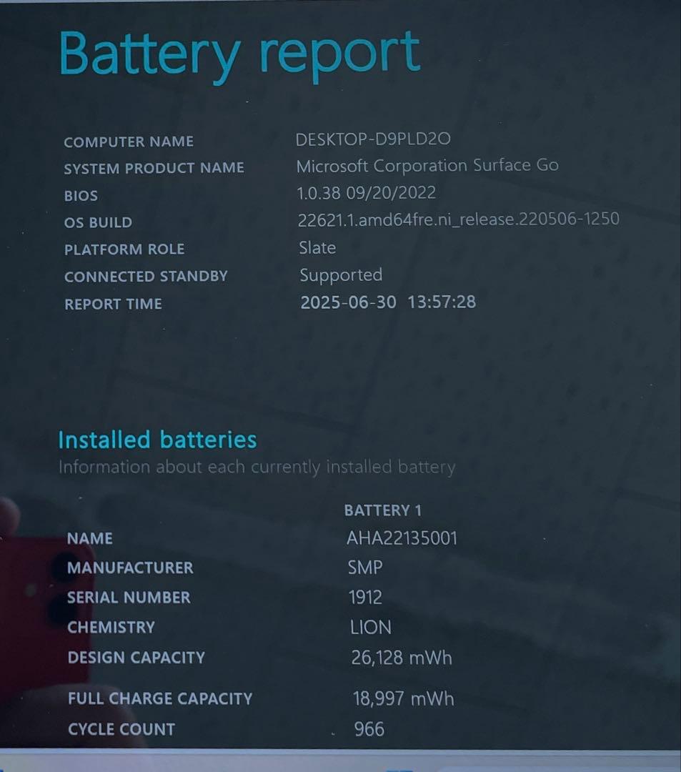 Microsoft Surface Go 64GB 1824 美品　#5