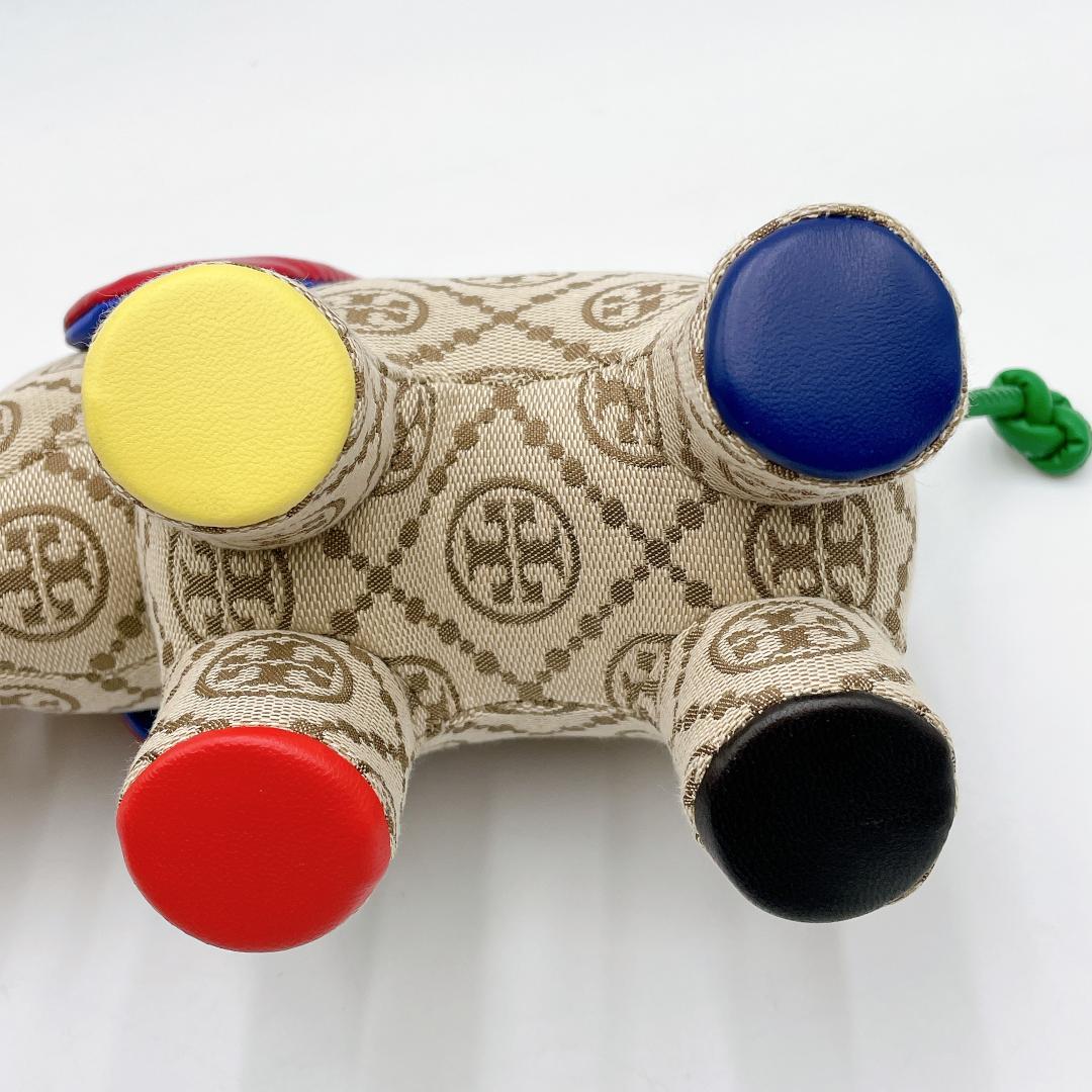 未使用 TORYBURCH Tモノグラム エレファント ぬいぐるみ f576
