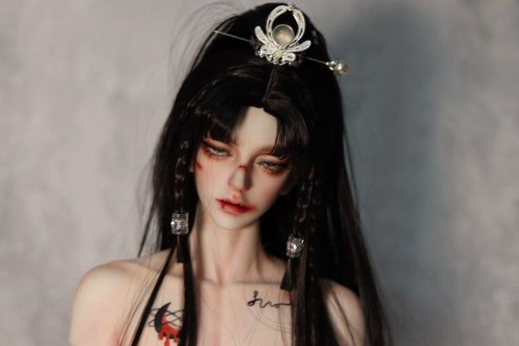 WE118 BJD 1/3 人形 ドール　用ウィッグ カツラ 耐熱 ハンドメイド