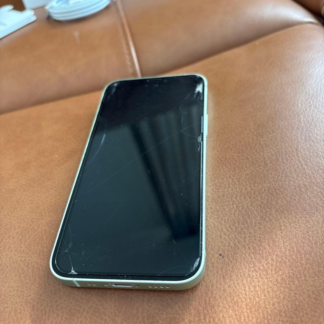 Apple iPhone 12mini Green 128GB画面ひび割れ有