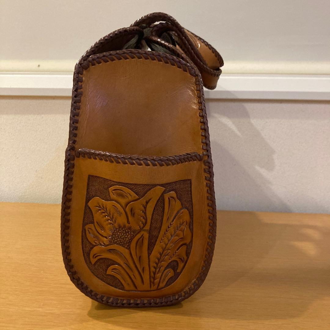 本革　ハンドメイド　アンティーク