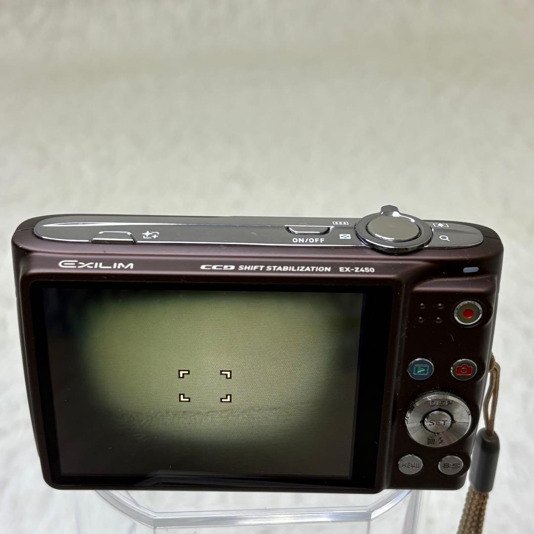 CASIO カメラ　EX-Z450 バッテリー　ブラウン コンデジ　動作品