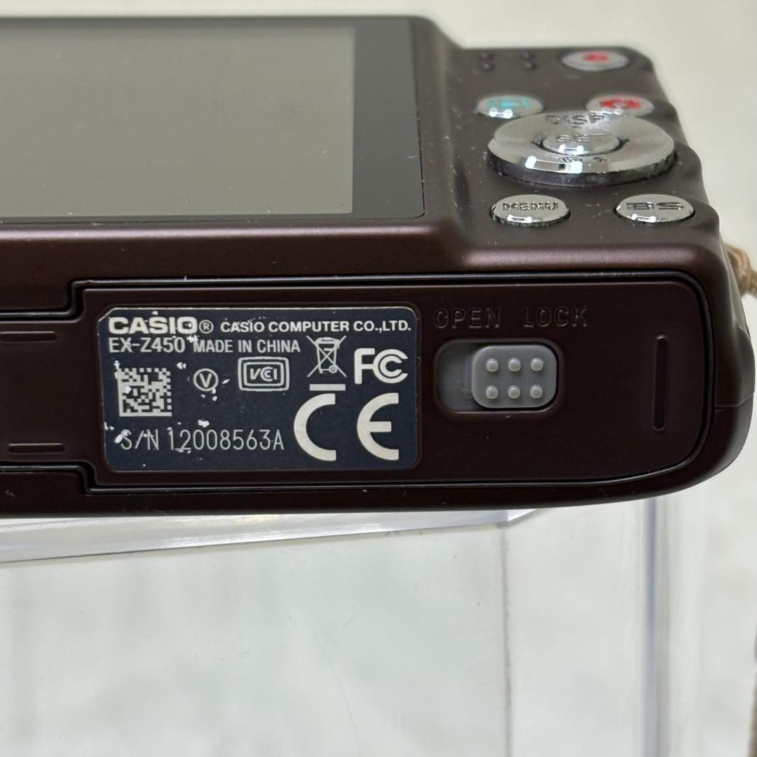 CASIO カメラ　EX-Z450 バッテリー　ブラウン コンデジ　動作品
