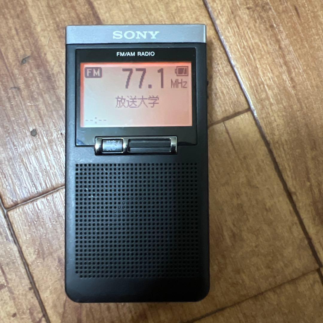 SONY SRF-T355 FM/AMラジオ イヤフォン付き中古