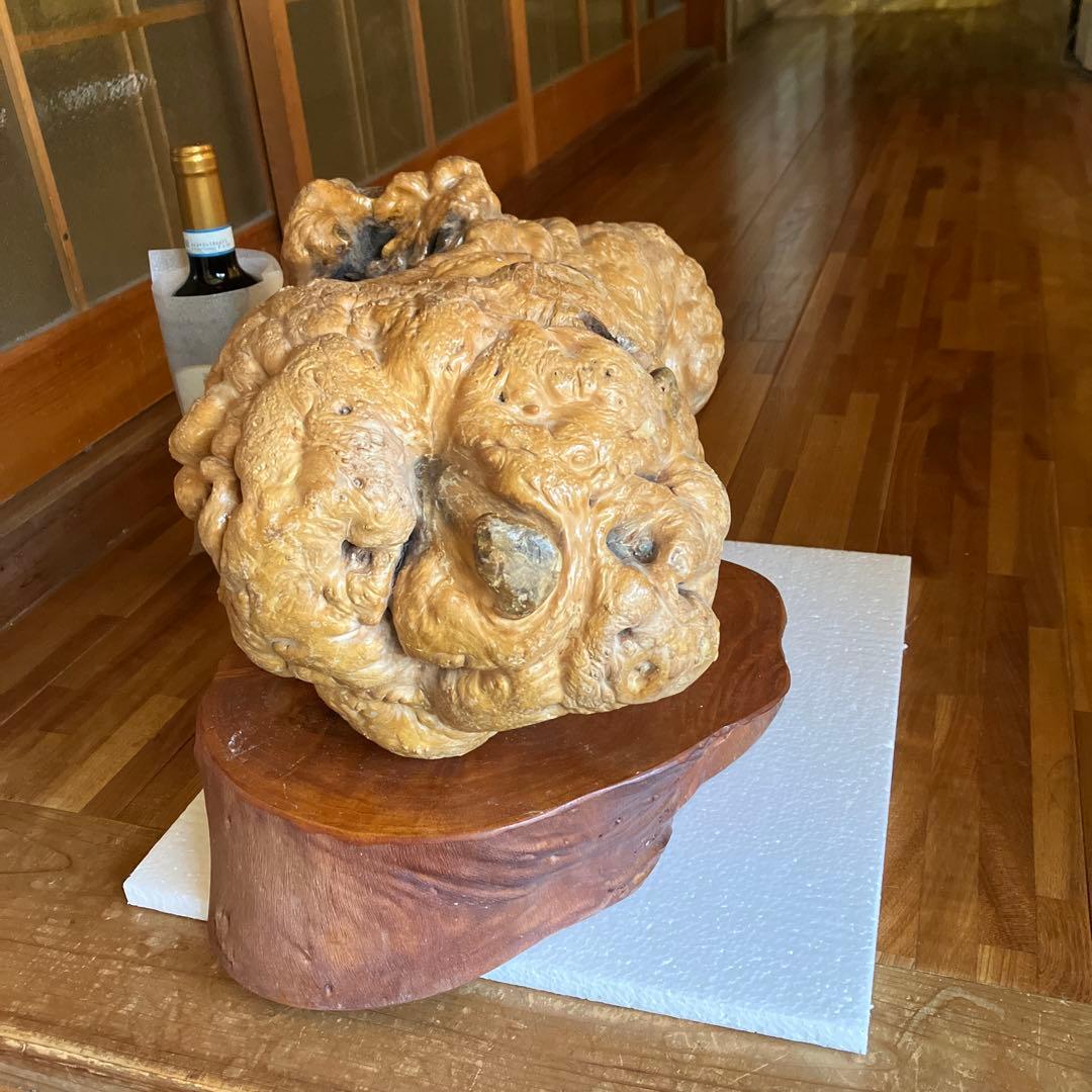 ケヤキ瘤材 約5kg バール材 銘木 オブジェ 木工素材