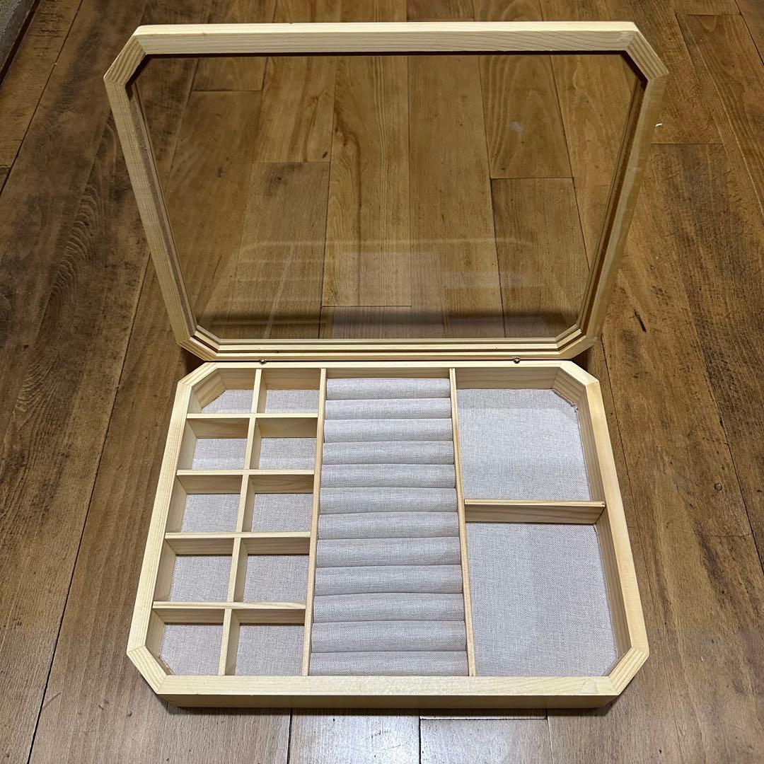 新品 ウッドジュエリーボックス アクセサリーケース　5