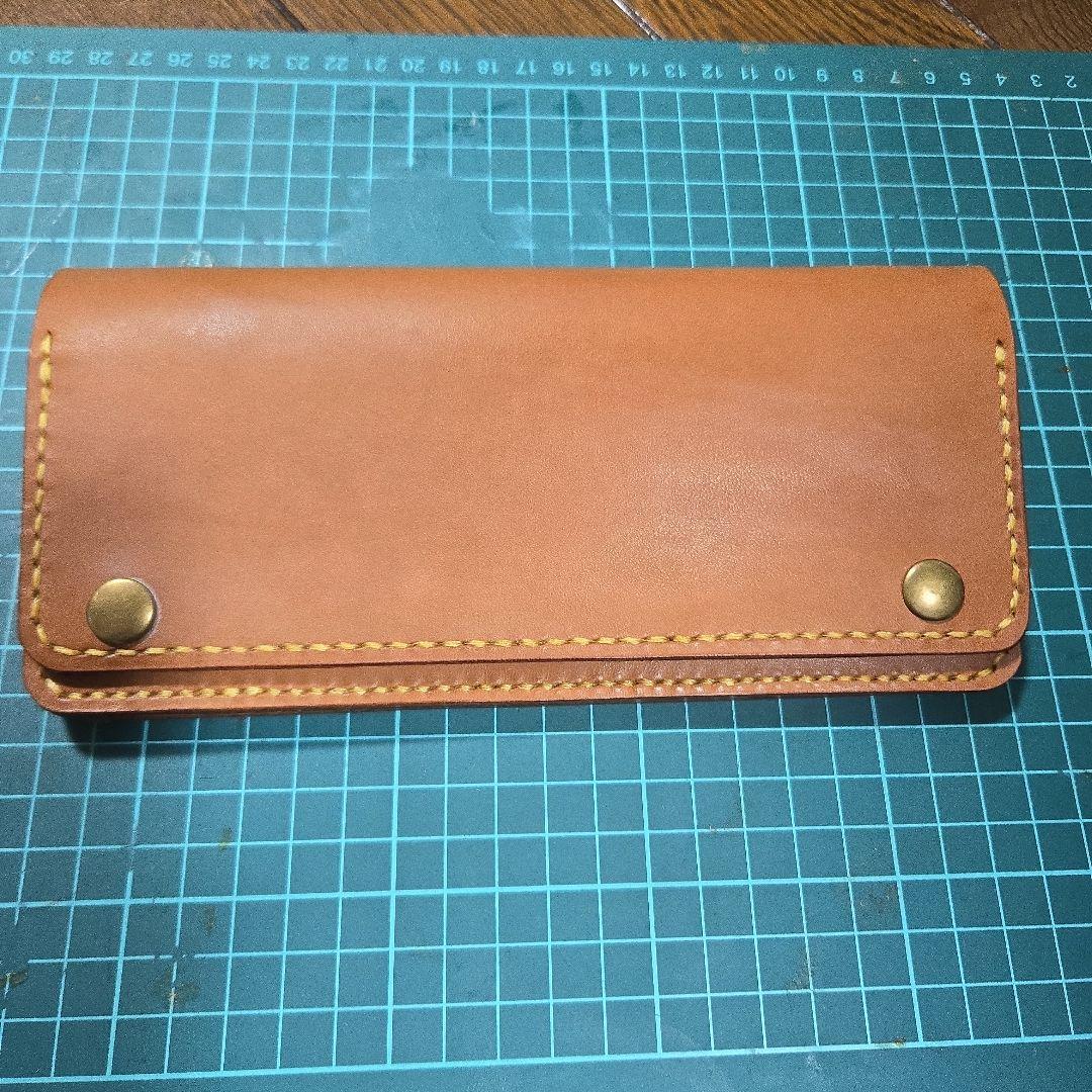トラッカーウォレット（改）（ロング、カードポケット増々、札入マチ）ハンドメイド