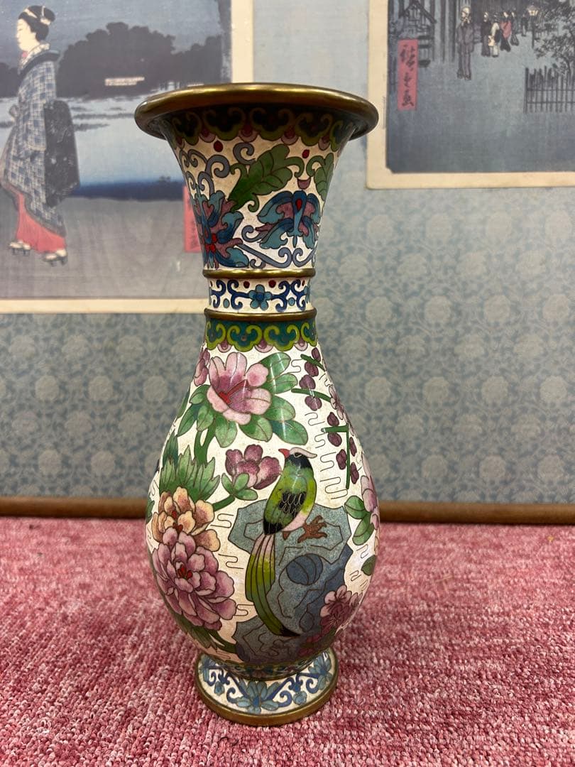 七宝焼花瓶