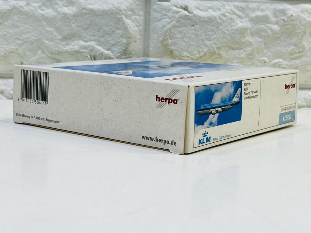 139Z herpa KLM オランダ航空 B747-400 1/500 模型