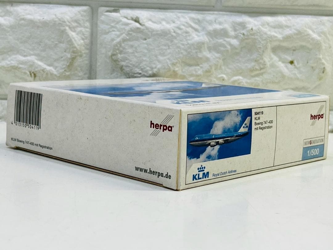 139Z herpa KLM オランダ航空 B747-400 1/500 模型