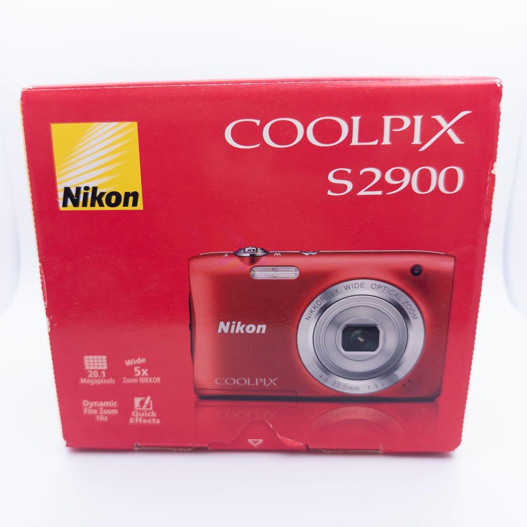 Nikon COOLPIX S2900 レッド SDカード8GB付き