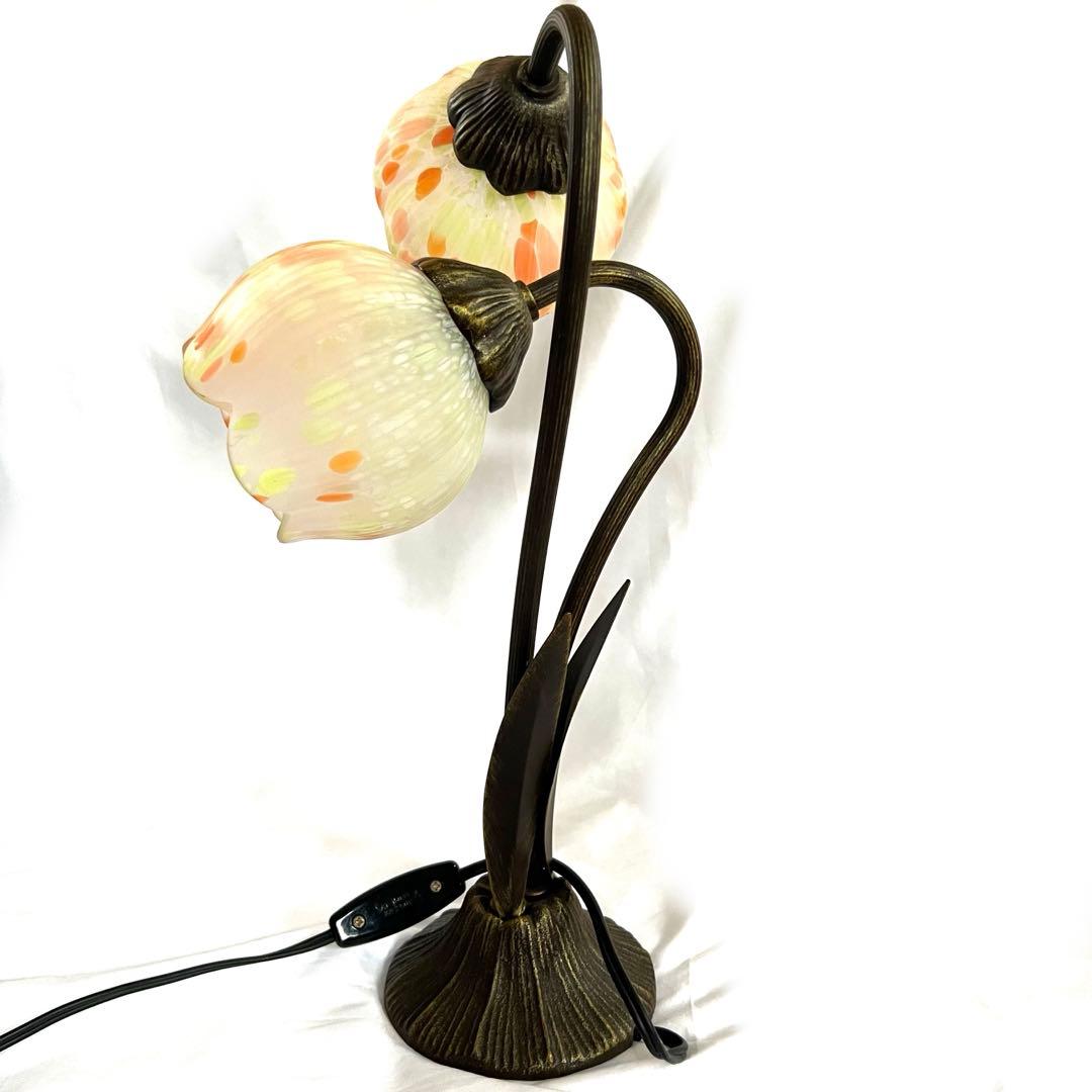 【美品】ビンテージランプ　HOYA 花あかり　テーブルランプ　デスクライト