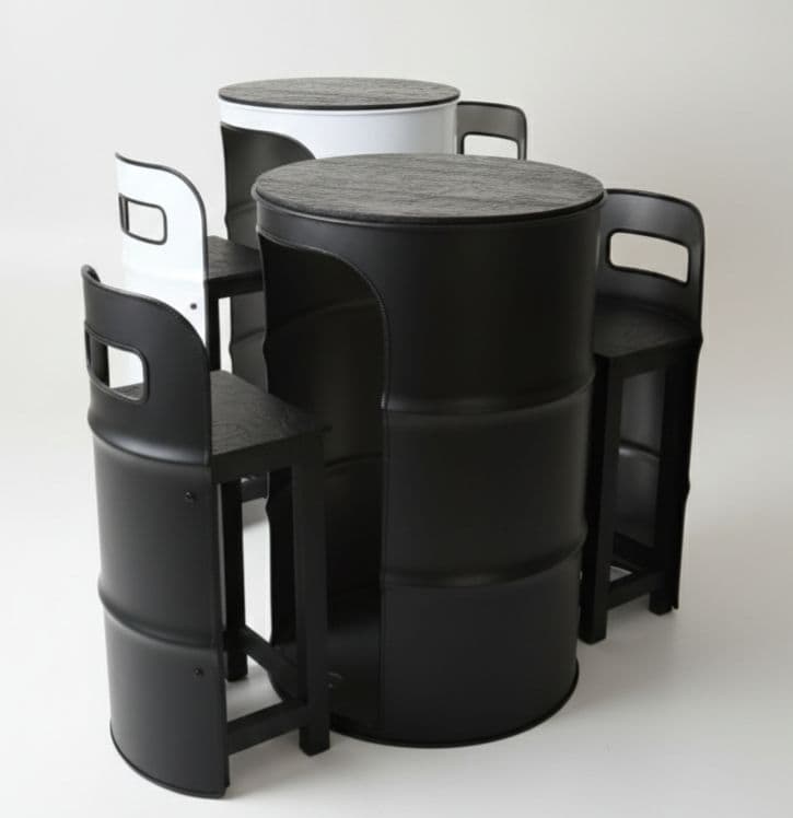受注生産！どらむ缶remakeテーブル＆チェア‼️
