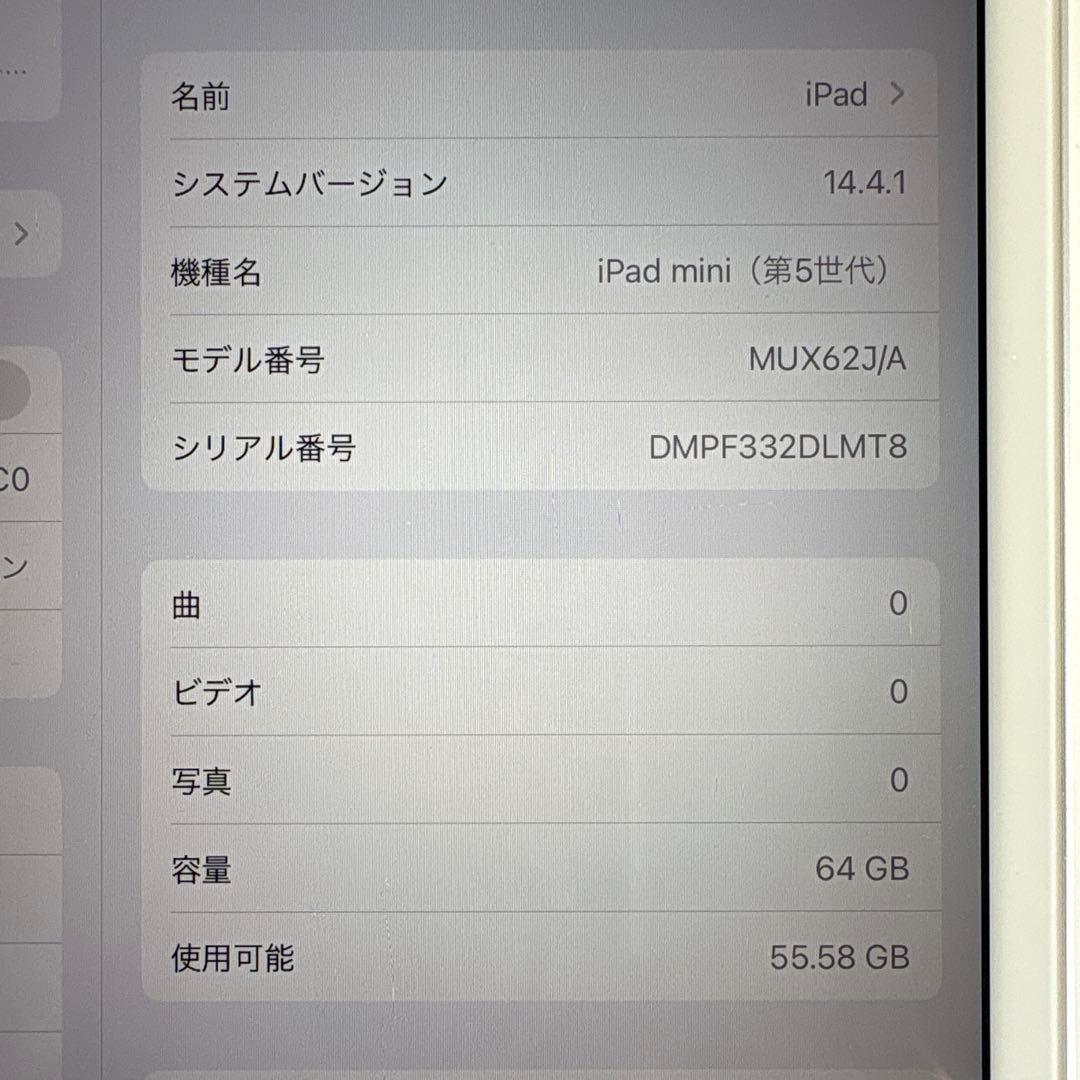 iPad mini5 セルラー 64GB SIMフリー(68)