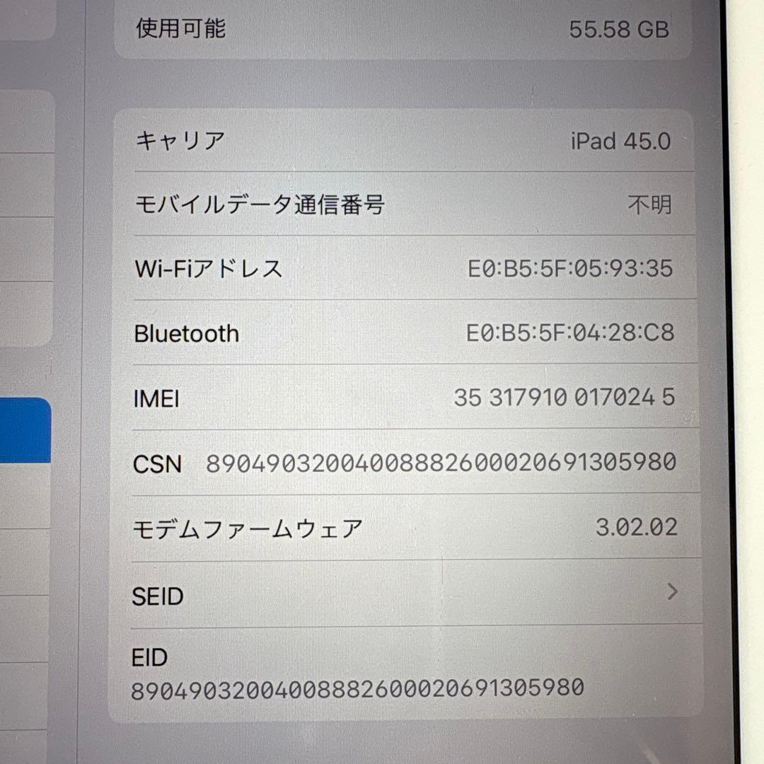 iPad mini5 セルラー 64GB SIMフリー(68)