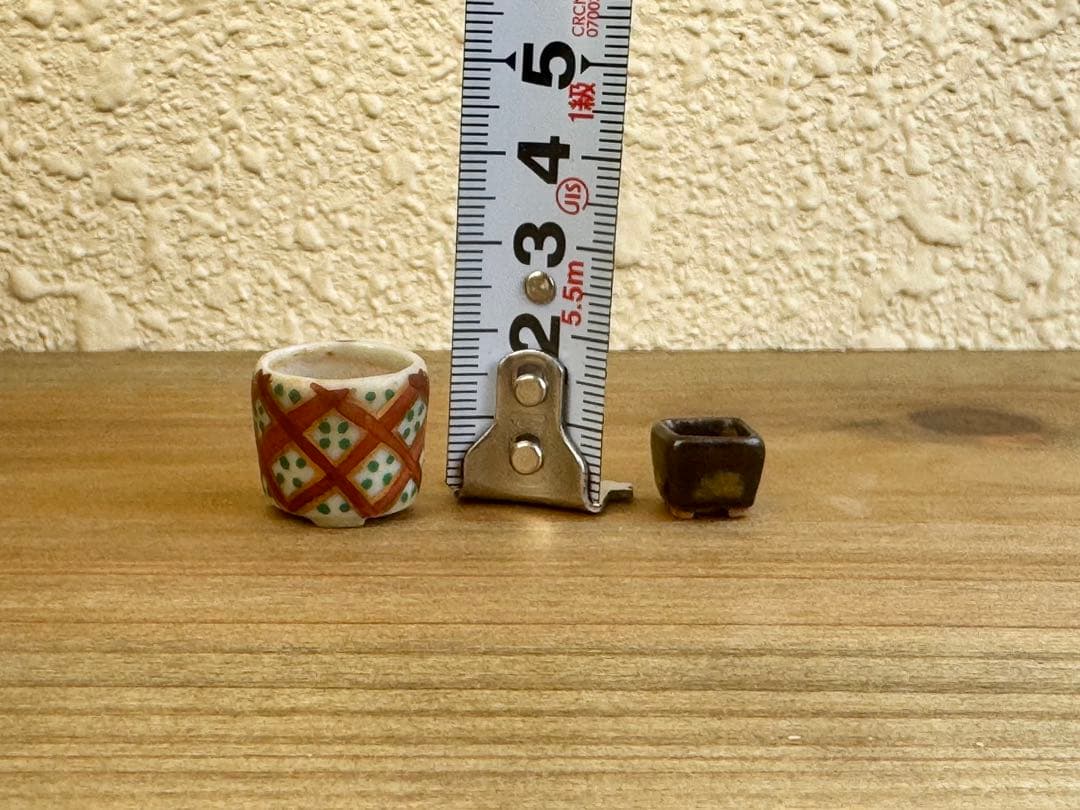 木黄 豆盆栽鉢 2点 /ミニ盆栽