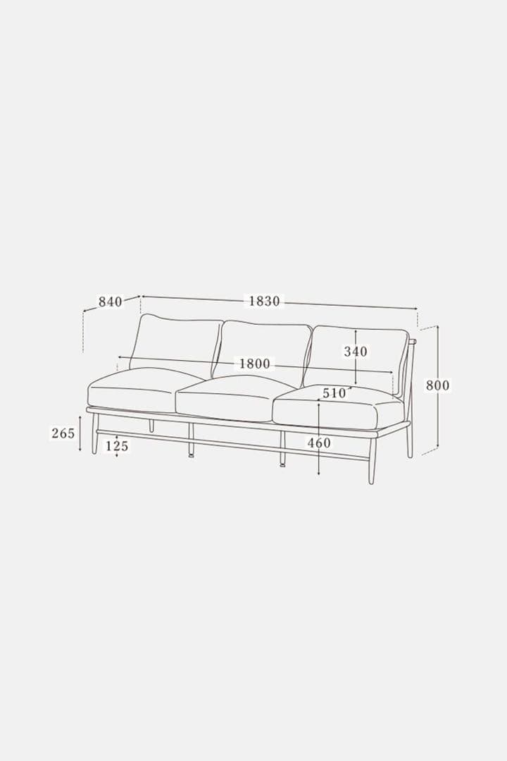 【MOMO NATURAL】 CLOUD SOFA 3P