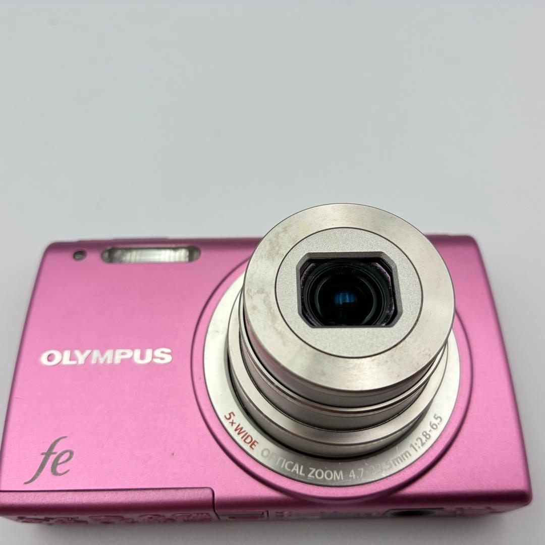 動作確認済 ★OLYMPUS FE-5050 ピンク オールドコンデジ