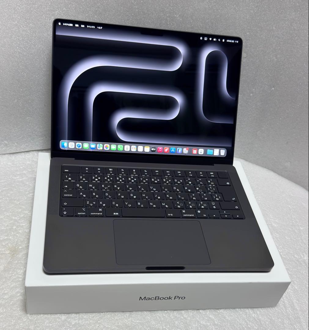 未使用に近い　バッテリー100%　MacBook Pro M3Pro ブラック