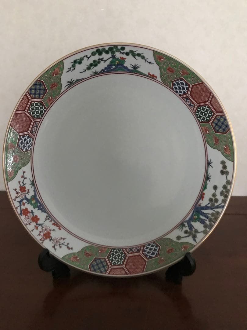 【新品】有田焼 松九寿門作 飾り皿　大皿