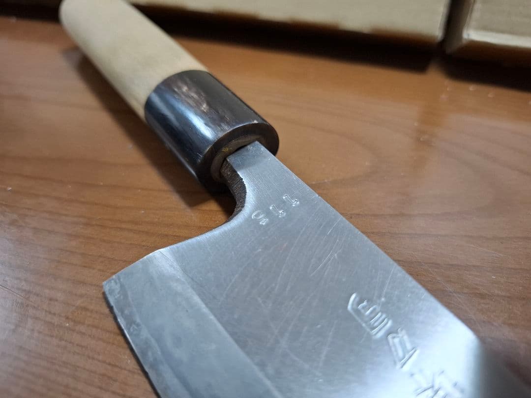 堺 刀司　出刃包丁　全長31.5 刃渡り17cm 厚み7mm 和包丁 使用感少