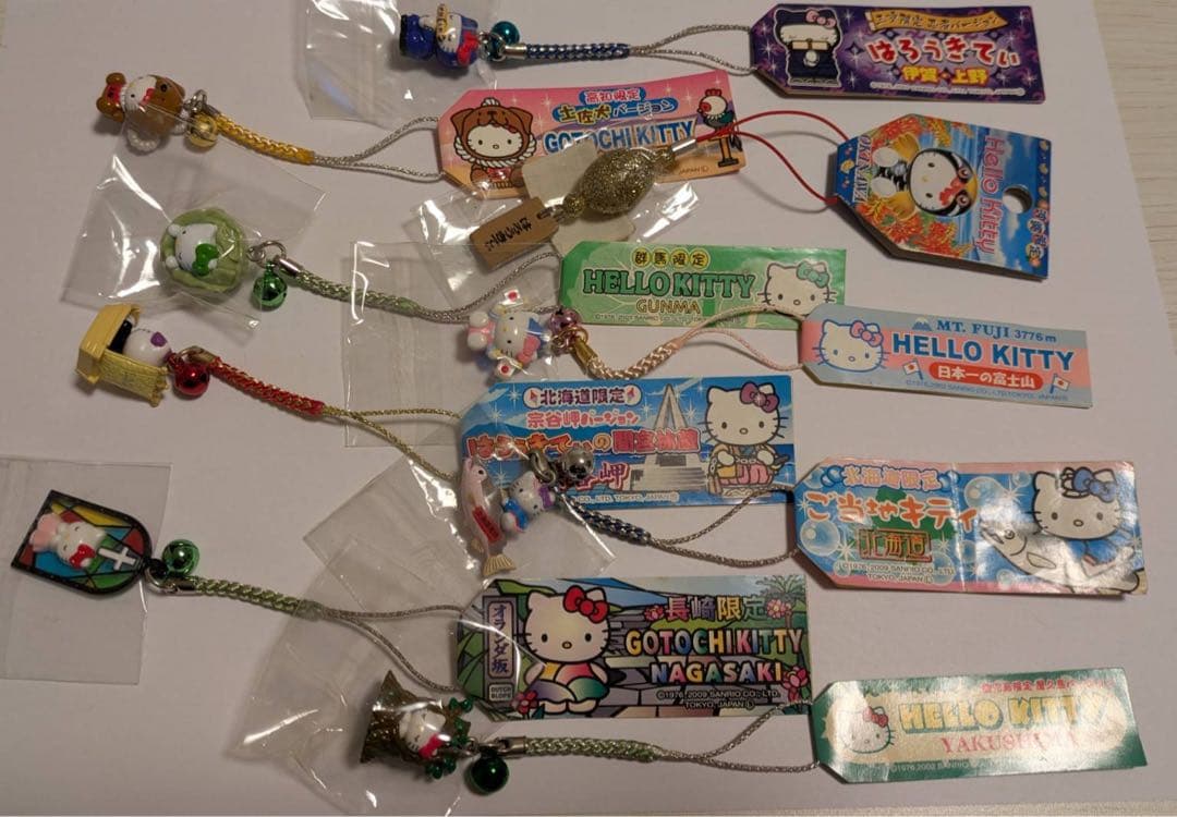 【週末限定セール】ご当地キティ 根付ストラップ【まとめ売り】