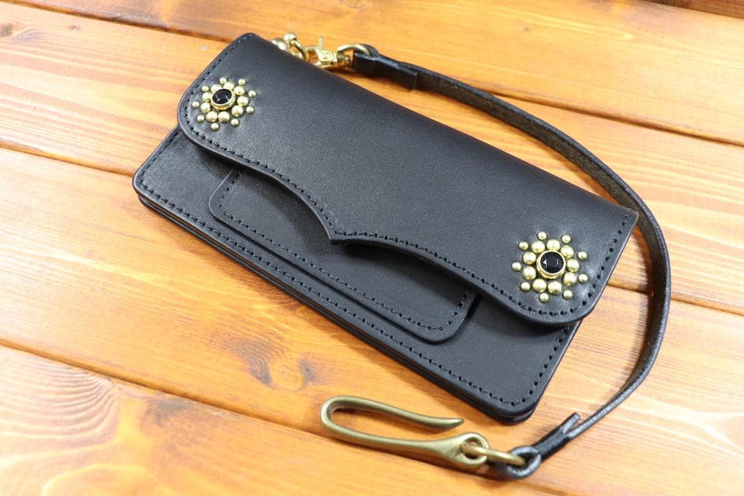 ☆ ハンドメイド 　スタッズロングウォレット　☆　CONDORU　☆