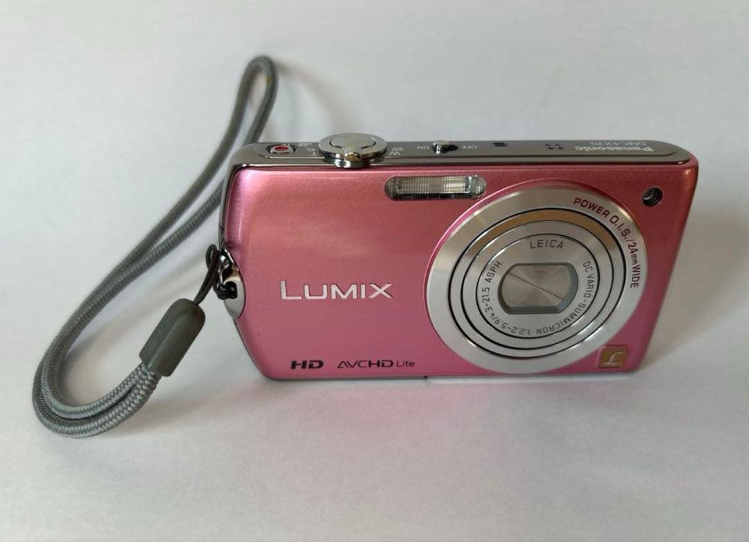【美品】Panasonic LUMIX DMC-FX70デジタルカメラ ピンク