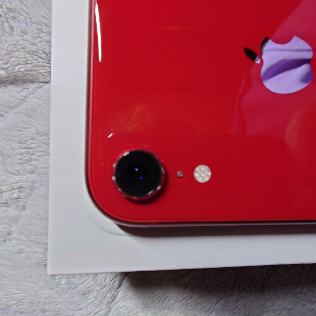 ​【美品】iPhone XR 64GB レッド SIMフリー 箱・イヤホン箱付き