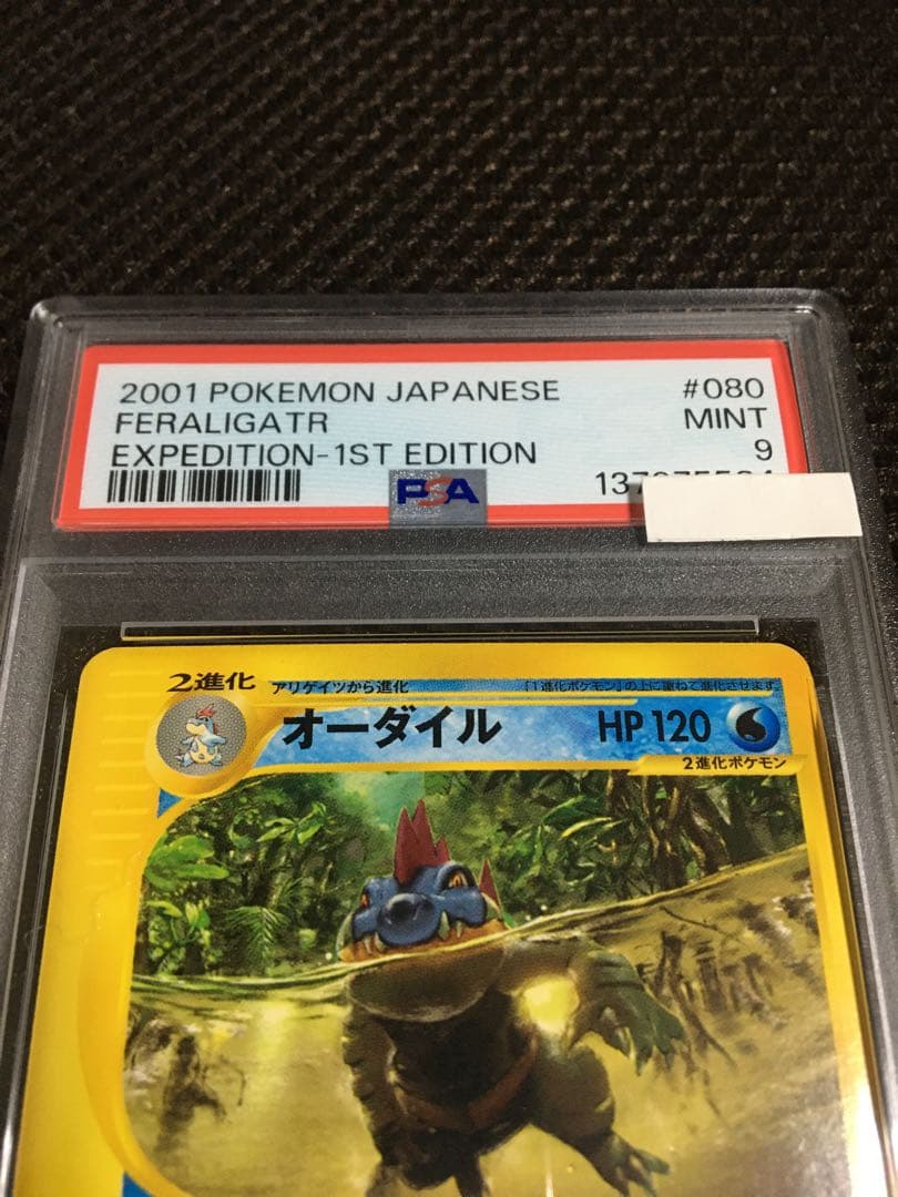 フォローで割引！ ポケモンカード PSA9 オーダイル eカード 1st