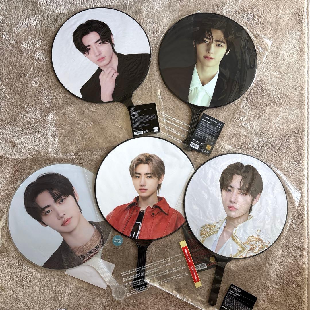 ENHYPEN SUNGHOON ソンフン 성훈 うちわ 5枚セット まとめ売り