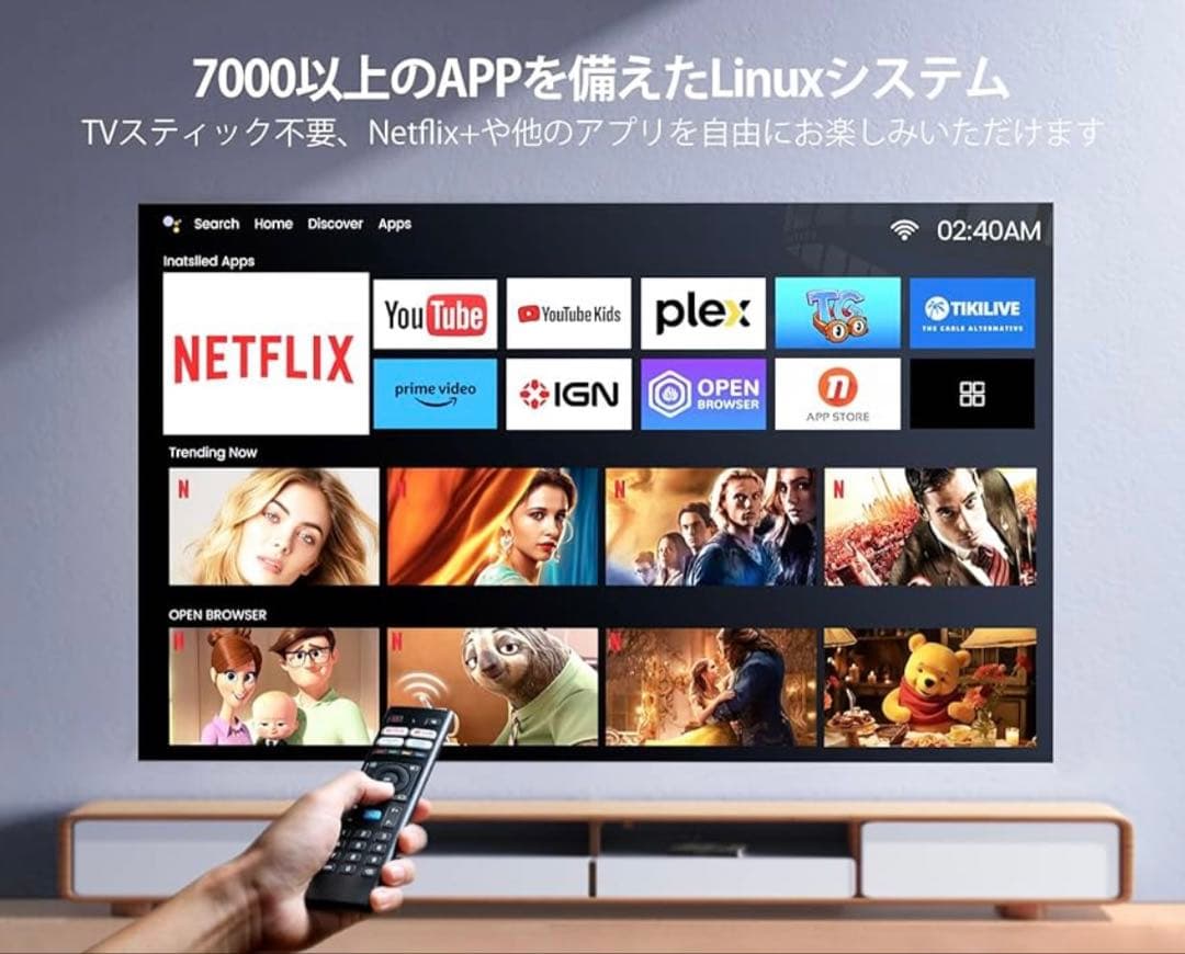 【美品】WiMiUS 4Kプロジェクター 本体 高輝度30000lm