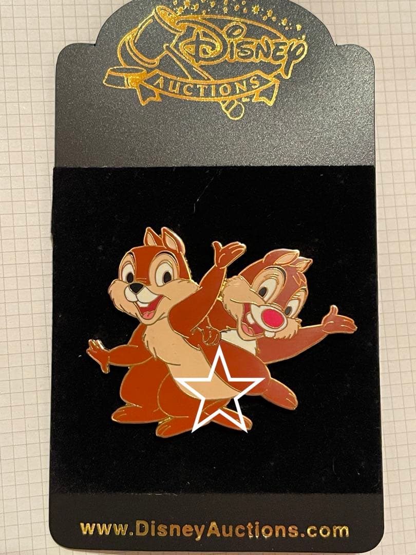 レア　限定250個　ピンバッジ　ディズニーオークション　チップ&デール