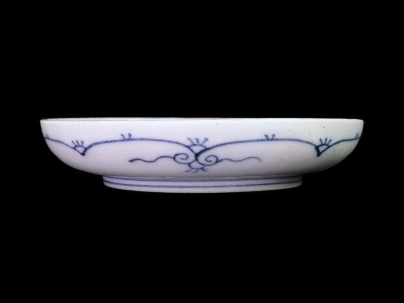 古伊万里　色絵　窓絵　貝の図　４寸皿　５枚　A137AS-CYs