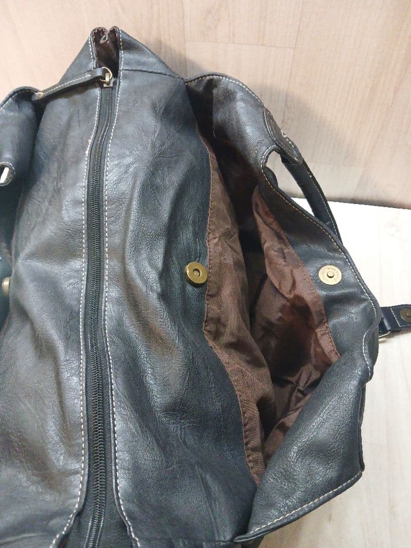 00s archive hand bag grunge y2k black合皮