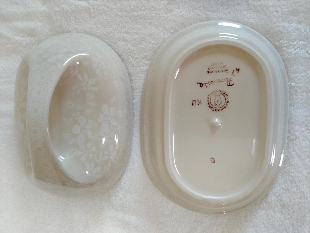 【セール】新品　ポーランド食器　【OUTLET】　バターケース