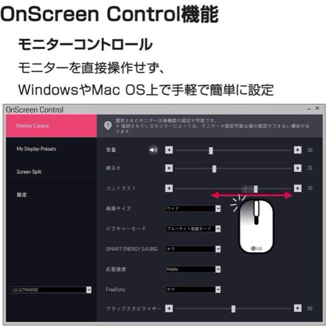 LG 21.5インチ IPSモニター　ノングレア
